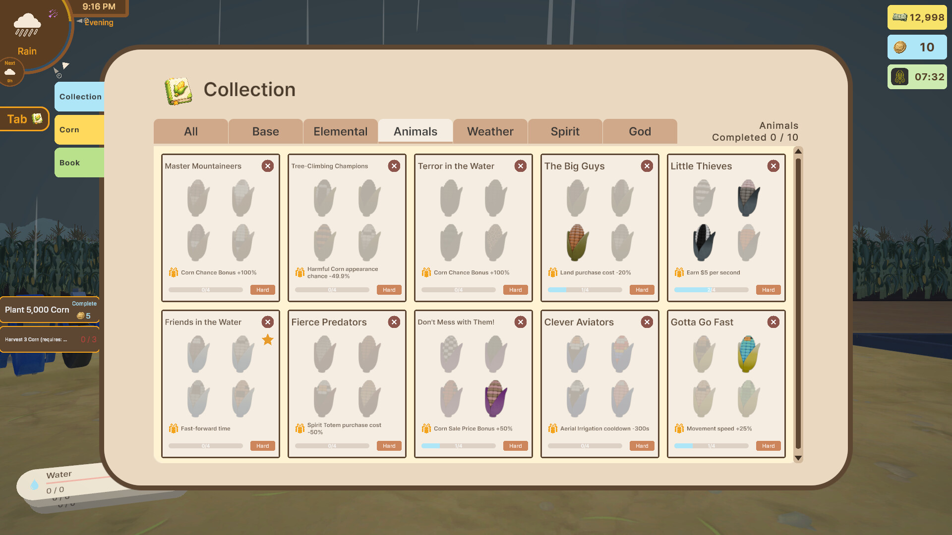 Collections & rewards screenshot